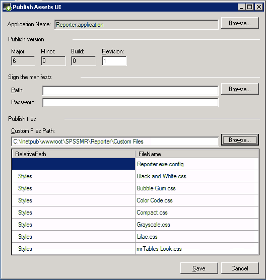 Publish Assets Utility